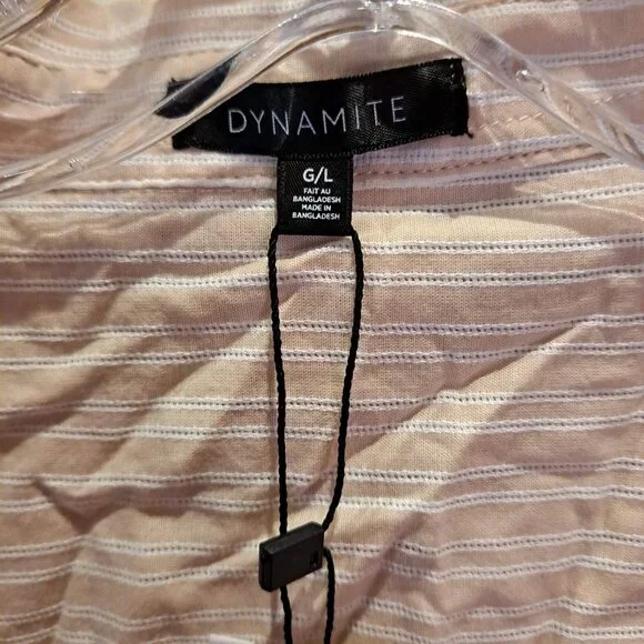 Crossover cropped striped shirt 100% Cotton - Picture 6 of 12